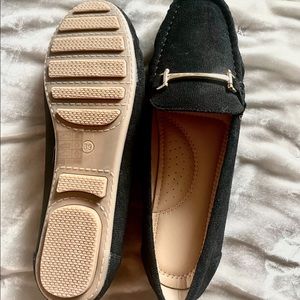 Shein Metal Decor Flat Loafers